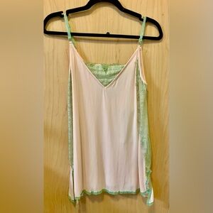 POL Pink & Green Tank Top
